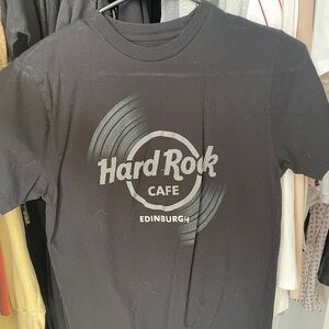 Hard Rock Cafe Edinburgh Black Short Sleeve Tee